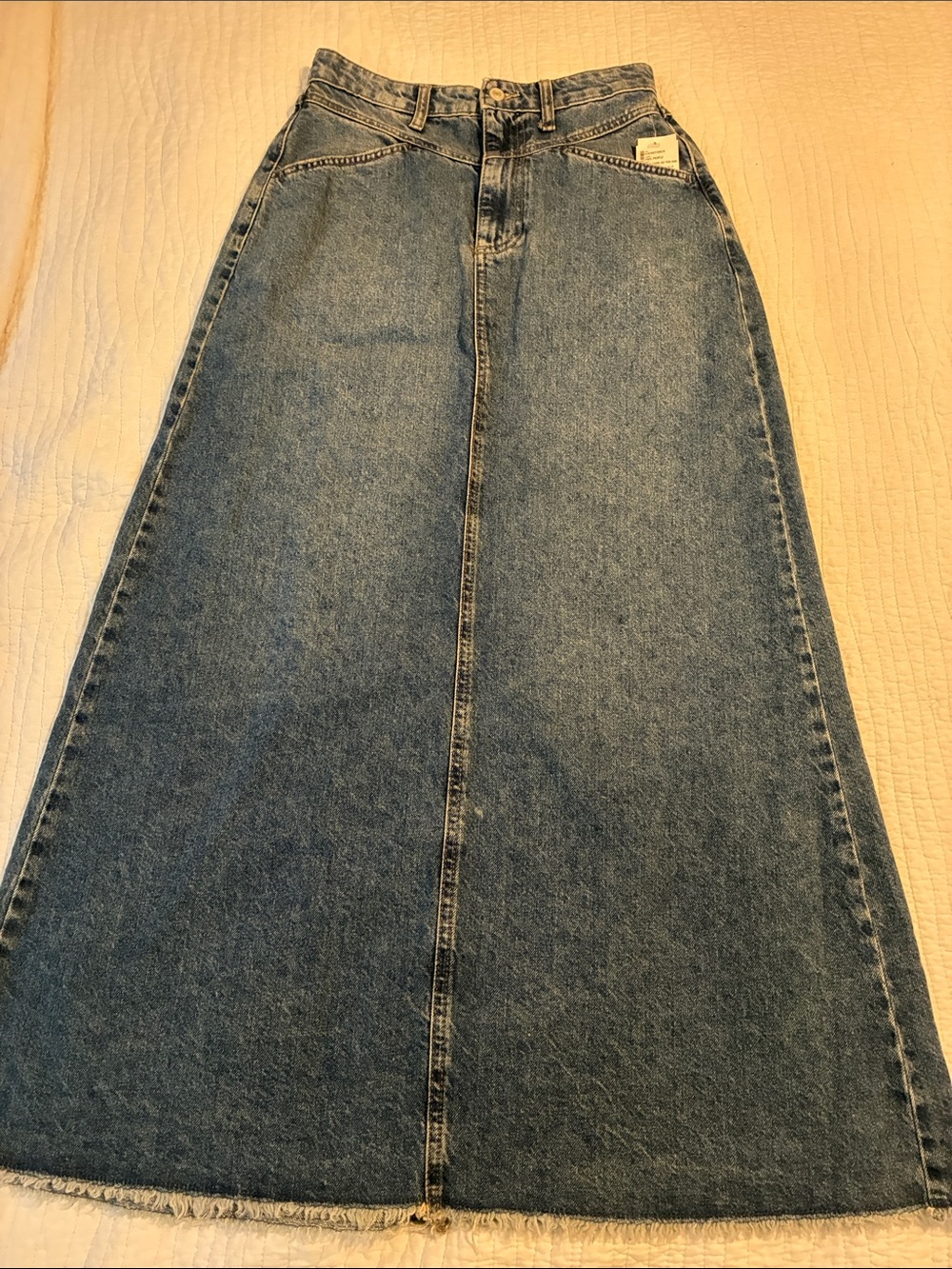 Free People NWT-Sz 4 Denim Skirt Come As You Are